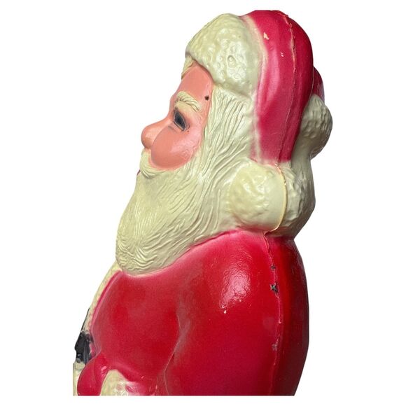 Vintage 1960s Union 13" Santa Claus Blow Mold Light Up Christmas Decoration - Picture 6 of 9
